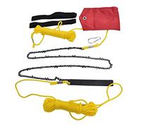 Motosierra de cuerda manual para árboles de 48 pulgadas, motosierra de bolsillo plegable con hoja de alta dureza de 63 dientes, sierra de cadena manual portátil para podar árboles