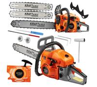 Motosierra De Gasolina 5,9CV Con 2 Rieles Y 2 Cadenas Set KD10613 NUEVO 16" 18"