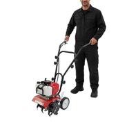 Motosierra de gasolina 52 cc, 1,9 kW | Motoazada de gasolina para parterres e invernaderos, fresadora de jardín con 4 cuchillas de acero, depósito de 0,95 L y