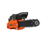 Motosierra de gasolina de 25,4 cc, motor de 2 tiempos, motosierra ligera de gasolina con bloqueo de seguridad y mango superior, motosierra compacta de gasolina para jardinería, corte de árboles, leña