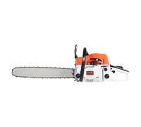 Motosierra de gasolina de 52 cm³, 2kW, motor de 2 tiempos, motosierra Chainsaw de 20 pulgadas, motosierra de gas autoajustable para corte de madera, trabajos ligeros de tala y extracción (2KW)