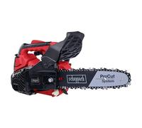 Scheppach Motosierra PCS26 de gasolina con diámetro de corte de 20 cm, motor de gasolina de 2 tiempos, potencia de 0,95 CV, longitud de la espada 25 cm, cilindrada de 25,4 cm³, lubricación automática