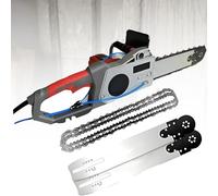 Motosierra De Mano Para Cortar Muros, Cortadora De Muros Eléctrica De Cadena Diamantada Para Hormigón, Con De Supresión De Polvo Con Alimentación De Agua, 2 Cadenas Y 2 Barras Guía
