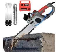 Motosierra De Mano Para Cortar Muros, Motosierra Eléctrica Para Hormigón 5800W/6500W Con Bomba De Agua, Cortadora Eléctrica De Diamante 13"/18", 2 Cadenas Y 2 Barras Guía, Para Varillas (48cm)