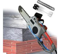 Motosierra de Mano para Cortar Muros Sierra de pared profesional para hormigón con cadena incluida, sierra eléctrica para hormigón con 2 cadenas de diamante y barra guía, cortadora de cadena