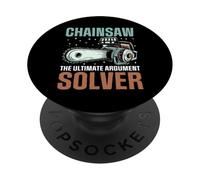 Motosierra El Mejor solucionador de argumentos Motosierra PopSockets PopGrip Adhesivo