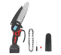 Motosierra eléctrica con batería de 6 pulgadas para baterías Einhell de 18 V, sierra de astca inalámbrica, 550 W, minisierra de cadena con 2 cadenas, aceite de motor, para jardinería, corte de madera