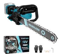 Motosierra eléctrica de 1000 W de 12 pulgadas para Makita de 18 V (sin baterías), con candado de seguridad, engrasador automático, sierra de podar, sierra de podar, sierra de cadena eléctrica para