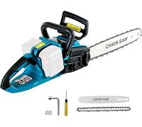 Motosierra eléctrica de 18 pulgadas, compatible con Makita de 18 V (sin batería), sin escobillas, motosierra de mano de 45 cm, para carpintería y jardín (18 pulgadas)