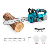 Motosierra eléctrica de 41 cm / 16 pulgadas, 1800 W, compatible con Makita 18 V x 2 (sin batería), motosierra eléctrica sin escobillas, sierra de cadena de mano, longitud de corte para jardín