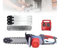 Motosierra Eléctrica De Hormigón, 6500W Portátil Con Suministro De Agua, Profundidad 48cm, 6000 RPM, Sis-tema A-nti-Polvo Para Granito Y Hormigón Armado(48cm,3*blade)