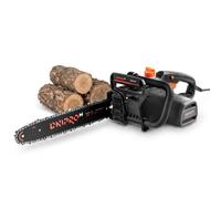 Motosierra Eléctrica Dnipro-M DSE-15T 1600W, con Espada de 35 centímetros | Velocidad de cadena de 11 m/s │ Depósito de aceite 150 ml con visor lateral │ Freno de cadena de parada rápida