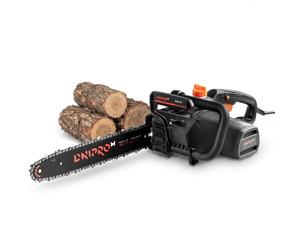 Motosierra Eléctrica Dnipro-M DSE-15T 1600W, con Espada de 35 centímetros | Velocidad de cadena de 11 m/s │ Depósito de aceite 150 ml con visor lateral │ Freno de cadena de parada rápida