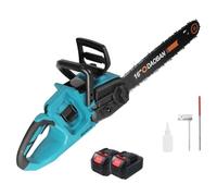 Motosierra Eléctrica,Motosierra De Ramas Con Batería 16 Pulgadas,Motor Sin Escobillas Motosierra Eléctrica Inalámbrica Para Podar Árboles y Jardinería 3500W (2 Batería)