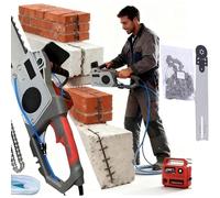 Motosierra Eléctrica Para Hormigón, 5800/6500 W, Cortadora De Muros De Hormigón, 6000 Rpm, Profundidad De Corte De 35/48 Cm, Potente Cadena De Diamante Para Hormigón Armado.(48cm,1*blade)