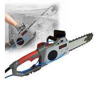 Motosierra eléctrica para hormigón, cortadora de muros eléctrica con cadena de diamante, con supresión de polvo con alimentación de agua, para granito y hormigón armado.,35cm/13.8in