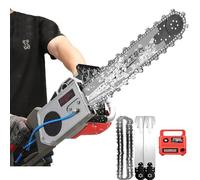 Motosierra Eléctrica Para Hormigón De 5800W/6500W, Cortadora De Muros Con Cadena De Diamante, Con De Supresión De Polvo Con Alimentación De Agua, 2 Cadenas Y 2 Barras Guía, Para Varillas (35cm)
