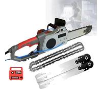 Motosierra Eléctrica Para Hormigón, Motosierra De Muros Portátil, Cortadora De Muros Con Cadena De Diamante, Con De Supresión De Polvo Con Alimentación De Agua, Para Granito, Hormigón Y Piedra (48cm)