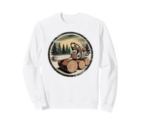 Motosierra en Troncos de Madera Leñador Leñador Carpintero Sudadera