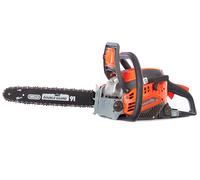 ANOVA - Motosierra Gasolina | 2 CV - 1,5 KW | 37,5 CC | 5,2 KG | Espada 16" - 3/8" BP - 40 CM OREGON | Para Tala, Poda y Corte de Madera en Jardín y Trabajos Forestales | Arranque Manual