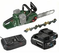 Motosierra GMAK 36/40 a Batería + 2 Baterías 18V 2Ah + Cargador + Cadena
