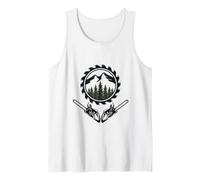Motosierra, Hacha, silvicultor, leñador, Cadena Camiseta sin Mangas