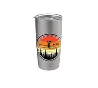 Motosierra, hacha, silvicultor, leñador, cadena Vaso térmico de acero inoxidable de doble pared