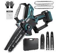 Motosierra Inalámbrica de 6inch -Makita18V Interfaz, Juego de Sierra Eléctrica Con Motor Sin Escobillas 600W (Sin Batería) Con 2 Cadenas de Sierra, fits Bl1820B, Bl1830B, Bl1840B, Bl1850B Y Bl1860B