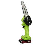 motosierra, Mini motosierra de 6 pulgadas con motor sin escobillas, mini motosierra eléctrica de mano con batería y cargador for podar árboles(24vf,Two batteries and one charge)
