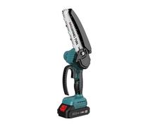 motosierra, Mini motosierra de 6 pulgadas, sierra de jardín portátil, motosierra eléctrica con batería y cargador(6 inch Brushless Single hand Saw 5 Sections,One battery and one charge)