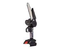 motosierra, Mini motosierra eléctrica portátil, motosierra eléctrica de mano con batería y cargador(4 inch One Battery One Charger,US specification)