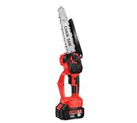 motosierra, Motosierra eléctrica portátil de 8 pulgadas, perilla que ajusta instantáneamente la tensión de la cadena(8 inch Lithium Chainsaw With 5 Batteries,Two batteries and one charge)