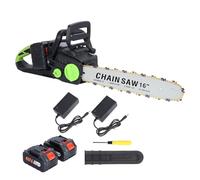 Motosierra, motosierra sin cuerda, motosierra de batería de 16 pulgadas, motosierra eléctrica de motor sin cepillo, motosierra de mano de rama de carpintería de carga rápida con cerradura de Seguridad