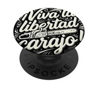Motosierra Viva la Libertad Carajo Reformer Libertad PopSockets PopGrip Adhesivo