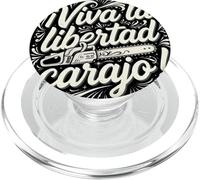 Motosierra Viva la Libertad Carajo Reformer PopSockets PopGrip para MagSafe