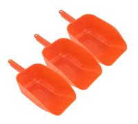 MOTOULAX 3 UDS - Pala de alimentación de plástico, pala de alimentación manual, cubo de alimentos, herramienta de alimentación portátil para ganado y aves de corral