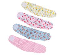 MOTOULAX 4 pañales lavables para perros machos, reutilizables, suaves, banda para el vientre para perro, cachorro, envoltura para después de la cirugía, cuidado de heridas, entrenamiento diario (M)