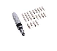 MOTOULAX Ajuste de Destornillador de Impacto de CRV de 1/2 Pulgada, Controlador de Impacto Manual Reversible de 18 Piezas con Brocas de Acero de Aleación para Eliminar los Sujetadores