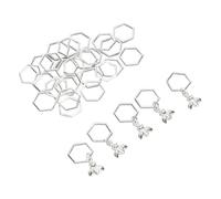 MOTOULAX Marcadores de Puntada de Punto de 30 Piezas Marcadores de Crochet Hexadecimal de Metal para Tejer Ropa de Tela