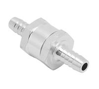 MOTOULAX Válvula de Retención de Retorno, Válvula de Aleación de Aluminio Unidireccional para Agua de Gasolina de Gasolina de Agua de, Deja de Fluir hacia Atrás, Fácil de Conectar (8 mm)
