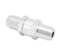 MOTOULAX Válvula de Retención de Retorno, Válvula de Aleación de Aluminio Unidireccional para Agua de Gasolina de Gasolina de Agua de, Deja de Fluir hacia Atrás, Fácil de Conectar (16 mm)
