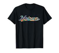 Motown Detroit Music History Tie Dye Vintage Varsity Camiseta