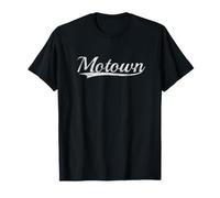 Motown Vintage Inspired Throwback Varsity Classic Design Camiseta