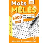 Mots Mêlés avec Mot Mystère - +5000 Mots Cachés en Grandes Grilles - Livre de Jeux pour Adultes et Seniors: Grilles avec mot mystère et sa définition ... pour stimuler mémoire et concentration