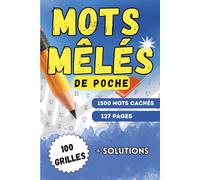 mots mêlés de poche: mots mêlés de vacances | 1500 mots cachés | mots mêlés pour ados, adultes et seniors | livre de mots mêlés