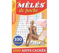 Mots mêlés de poche: Pour adultes et seniors | Numéro 1 | 2500 mots cachés | format de poche 15 x 22 cm mais gros caractères | 100 grilles avec solutions | idée de cadeau femme et homme