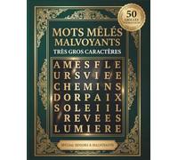 mots mêlés malvoyants très gros caractères: 50 grilles thématiques faciles à lire avec solutions | Gros caractères pour adultes, seniors et personnes malvoyantes | Format 21,59 × 27,94 cm