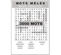 MOTS MÊLÉS POUR ADULTES: 3000 mots à découvrir pour stimuler votre esprit