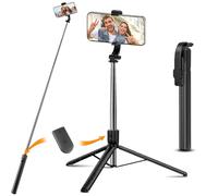 Motswedi 170cm Tripode para Movil, con Control Remoto, Palo Selfie, ara Teléfono, Tripode Movil, Extensible, Selfie Stick, para la Mayoría de Teléfonos iPhone, Samsung, Xiaomi - Negro