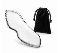 Motswedi Acero Inoxidable Gua Sha, Con Bolsillo De Terciopelo, Guasha Facial Para Masaje facial, Masaje Corporal, Masaje Kieferlinie